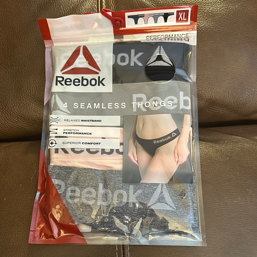 Reebok Black and Gray Panties Intimates & Sleepwear